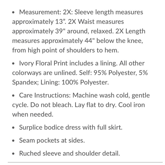 Kiyonna floral dress with pockets (super soft) - Picture 5 of 6